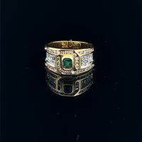 Anello Cianfrone Gioielli Donna Vintage in Oro Smeraldo ANOR-142-198 - ANOR-142-198